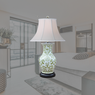 How can I decorate with bell shaped lamp shades?