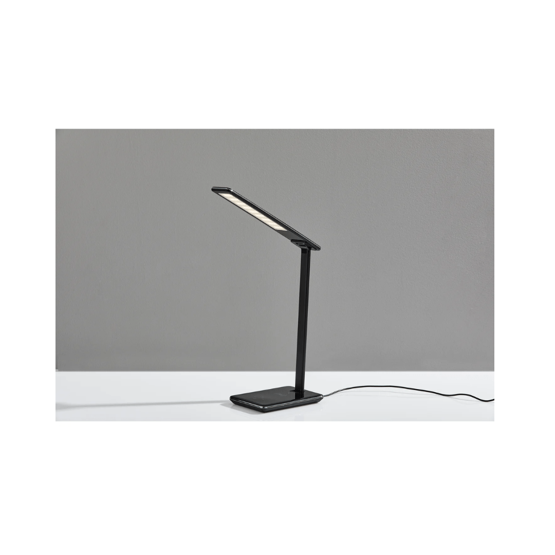 Adesso Desk Lamp [CLEARANCE] Adesso Declan LED Charge Wireless Charging Multi-Function Desk Lamp- Black