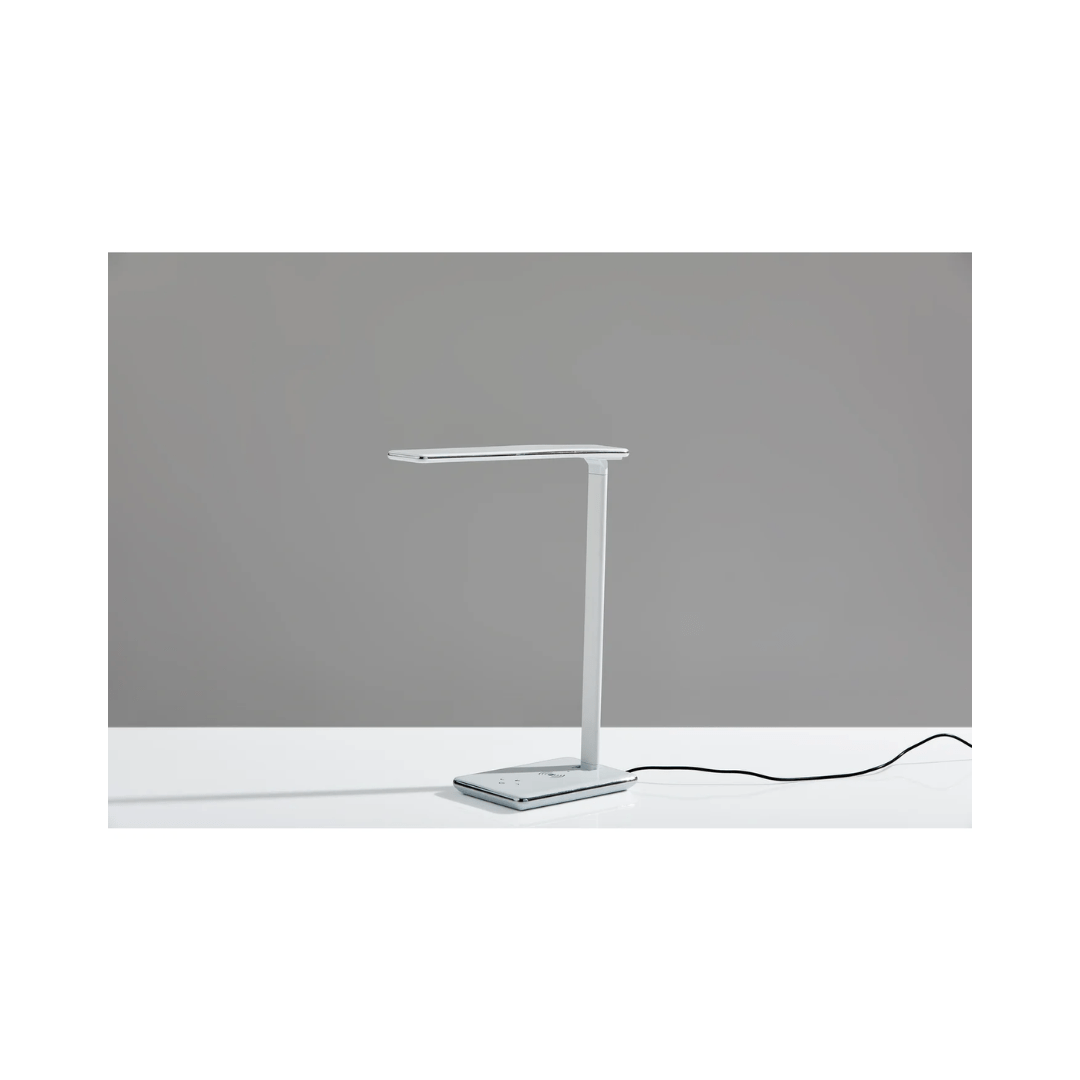 Adesso Desk Lamp [CLEARANCE] Adesso Declan LED Charge Wireless Charging Multi-Function Desk Lamp- White