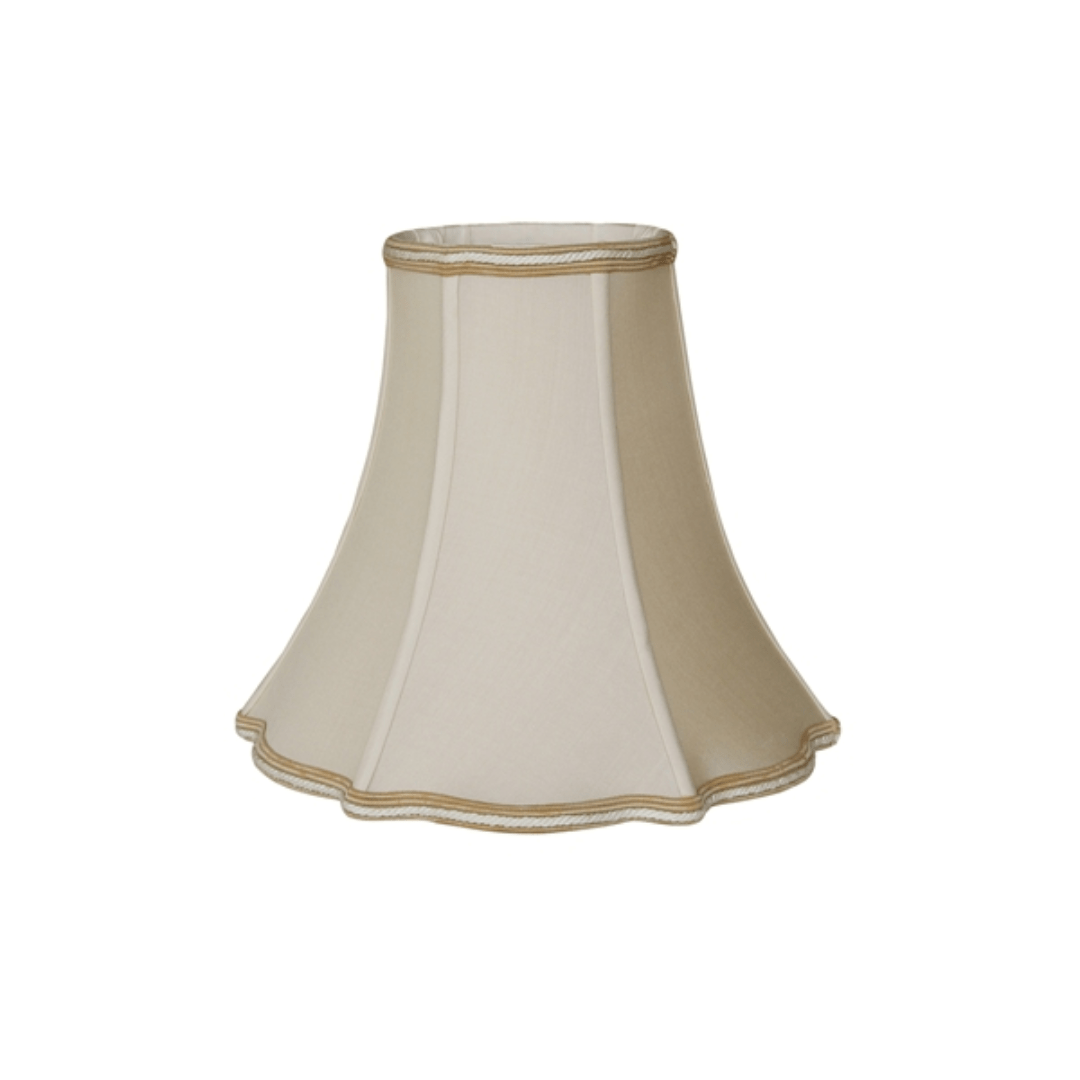 EE lamp shade 5 x 11 x 10'' (Washer 5/8'' Recess) 100% Pongee Silk Sand Cookie Cutter Style Bell Lamp Shade
