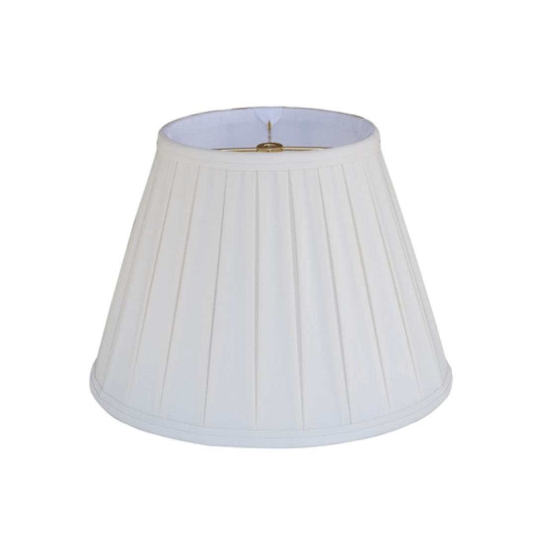 off white pleated lamp shade