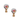 Set of 2 Large Multicolor Floral Porcelain Ball Finial - Lamp & Shade Solution