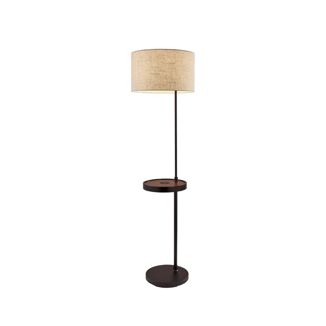 Adesso floor lamp Adesso Oliver Charge Shelf Floor Lamp