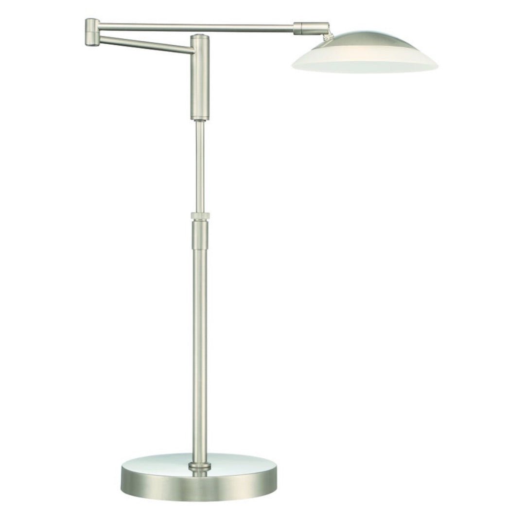 Arnsberg Table Lamps Meran Turbo Table Lamp in Satin Nickel