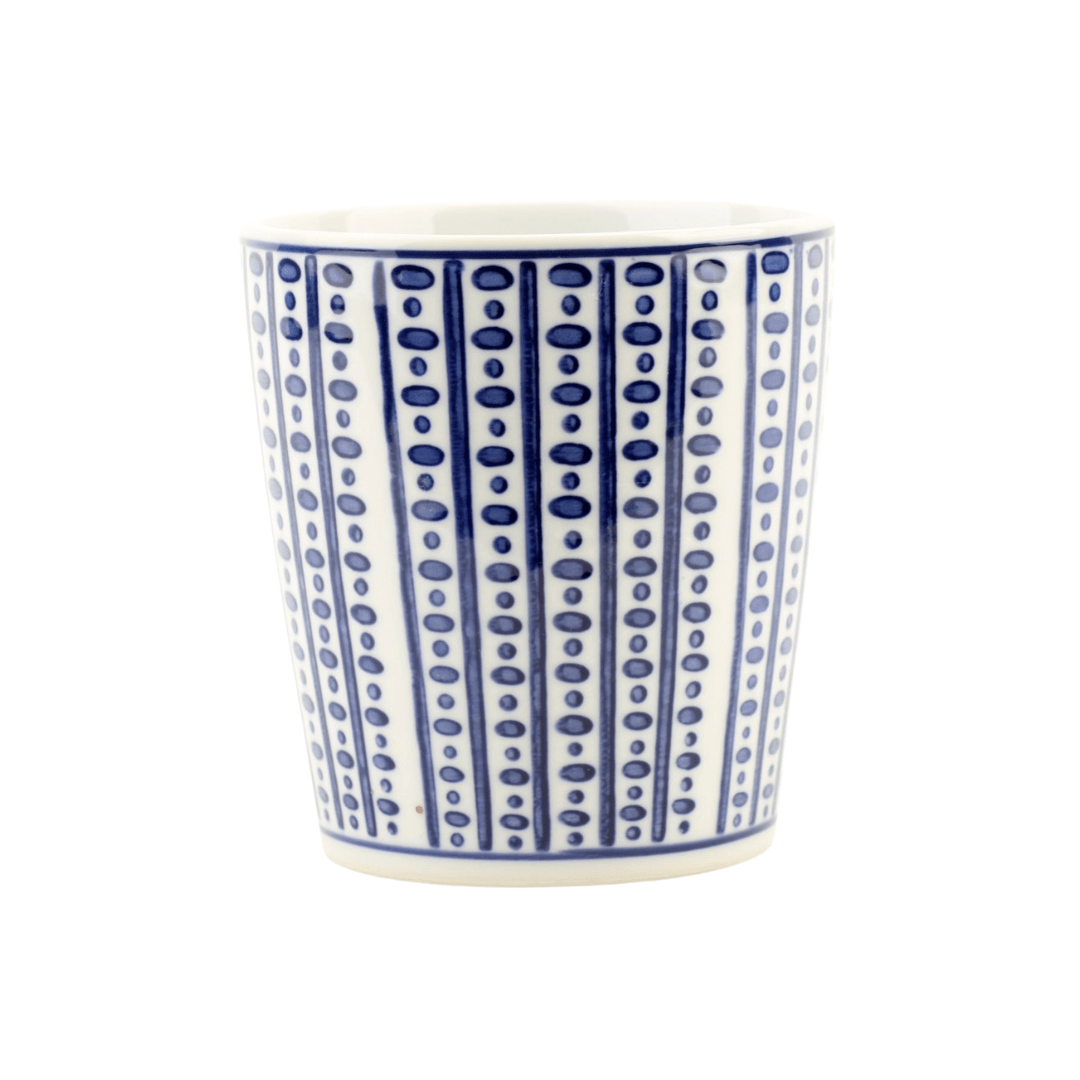 Danny's Fine Porcelain Pot Blue & White Porcelain Flower Pot, Set of 4