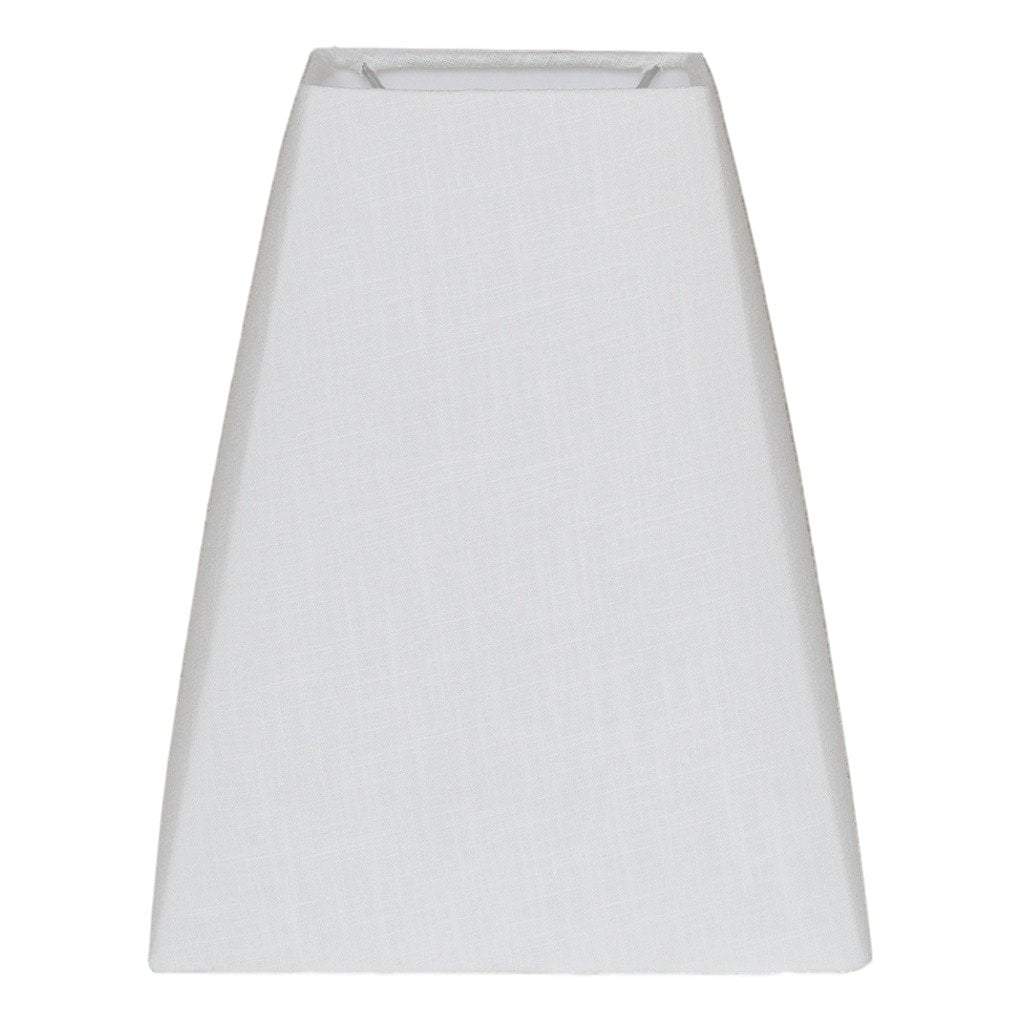 lamp shade (5 x 4.5) x (9 x 7) 11'' / Flax Linen / White Deep Oblong Hardback Linen Lamp Shade