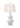 EE Book Shelf Lamps PORCELAIN PEARL WHITE GOURD LAMP (CRYSTAL BASE)