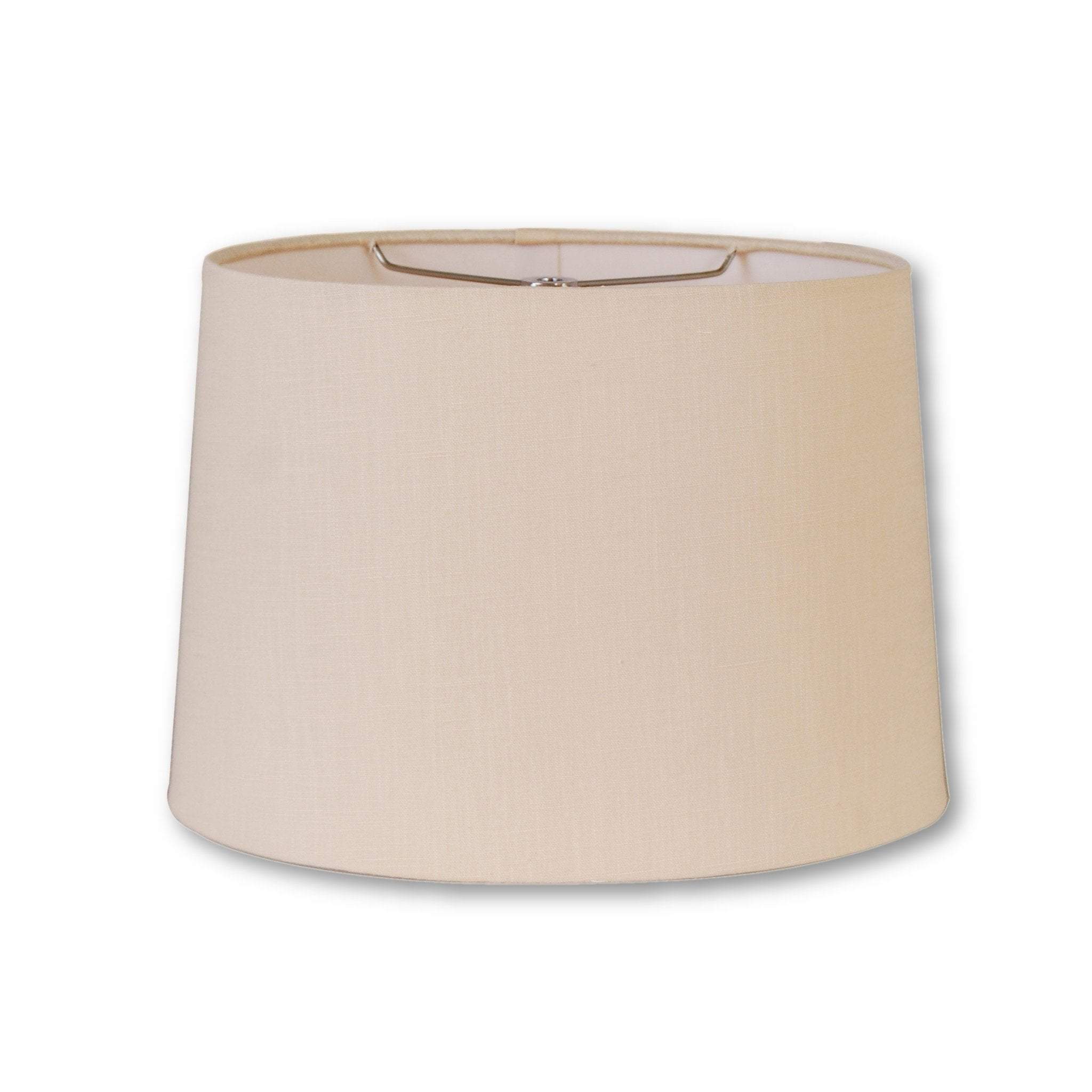 white linen oval lamp shade