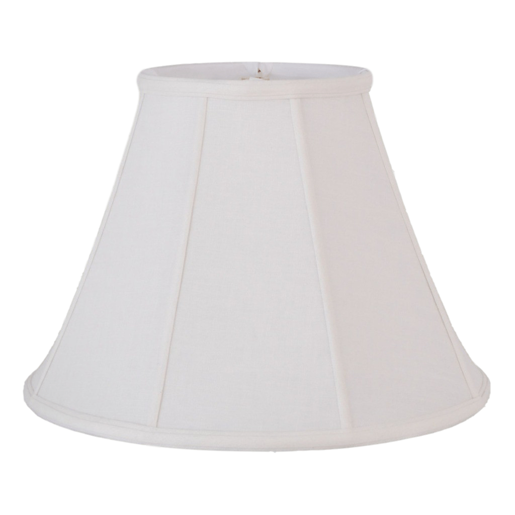 White Flax Linen Empire Lamp Shade