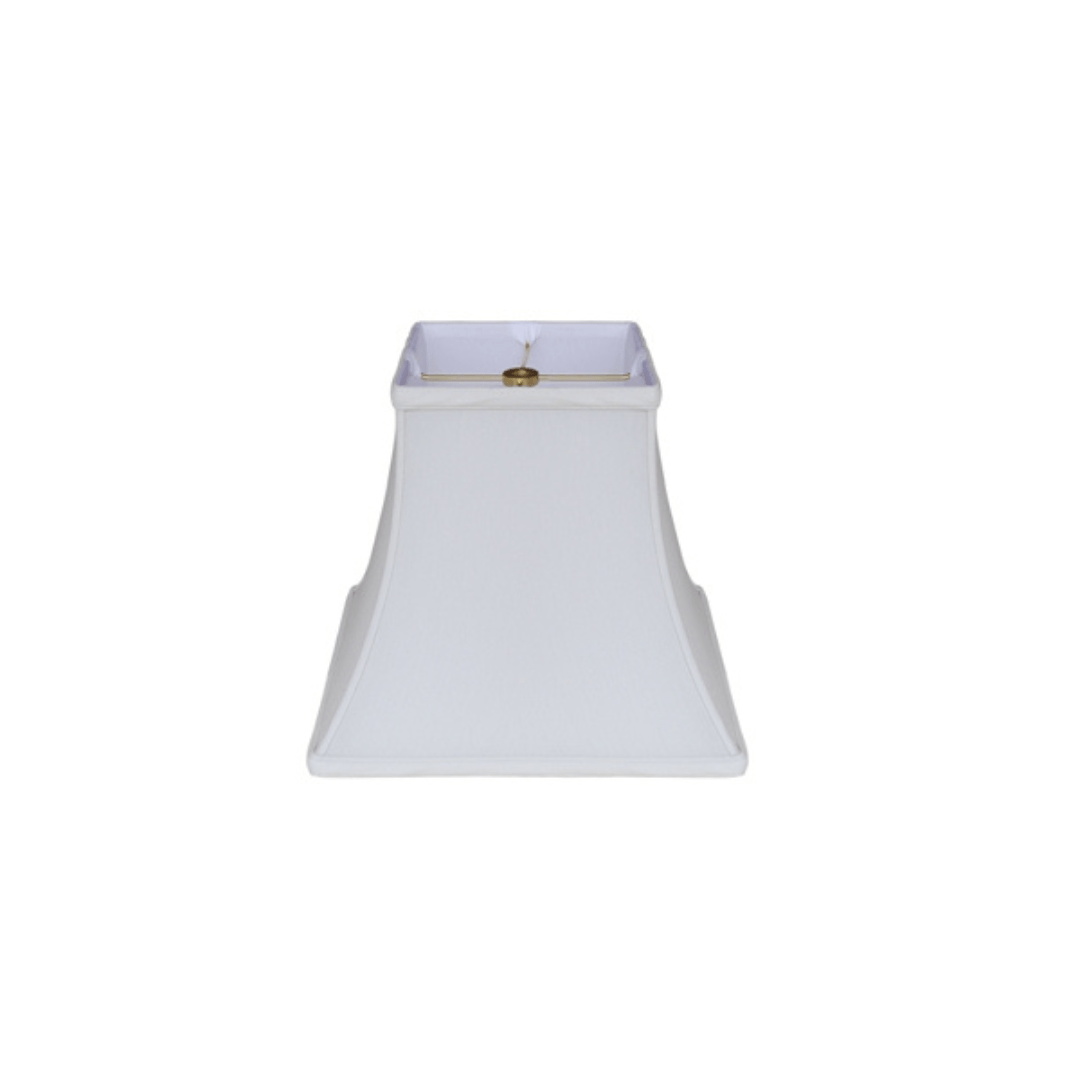 EE lamp shade Off White Anna (Faux Silk) Square Bell Lampshade