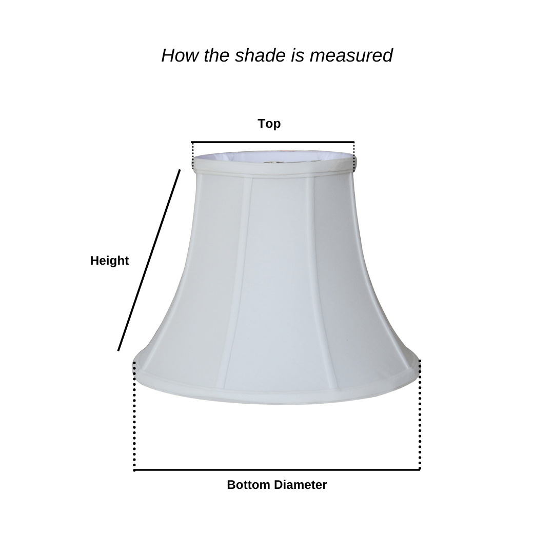 EE lamp shade Off White Handkerchief Cotton Linen Deep Modified Bell Lampshade