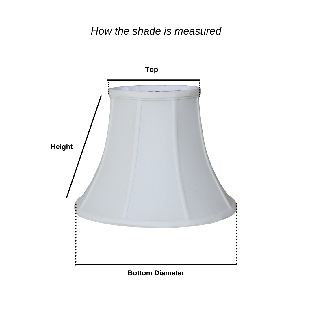 EE lamp shade Oyster 100% Pongee Silk Modified Bell Lamp Shade
