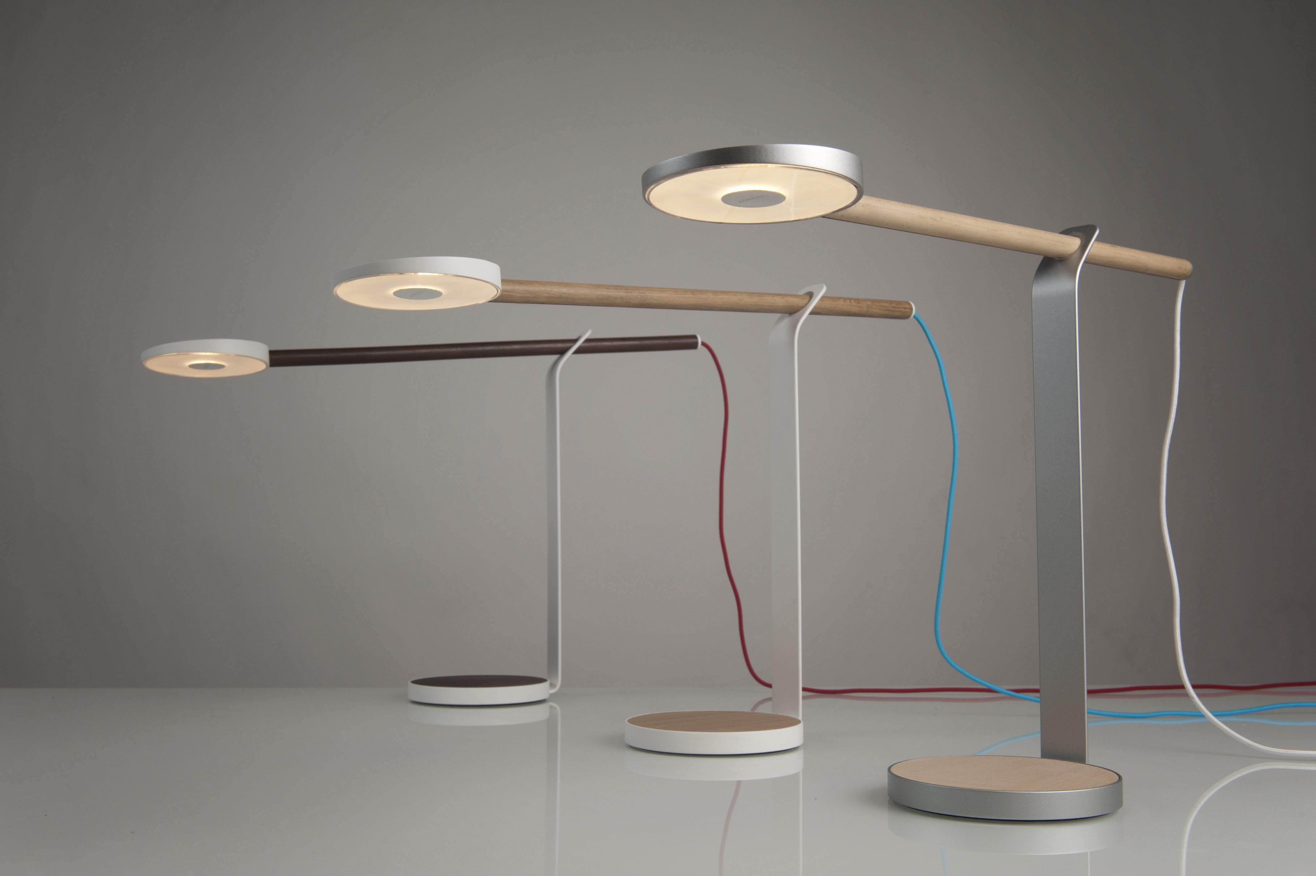 Koncept Desk Lamps Gravy Desk Lamp (Walnut; Matte White; Warm light)