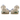 Staffordshire Reproduction Blue Pair Bunnies Figurines - 6.5''H, Set of 2 - Lamp & Shade Solution